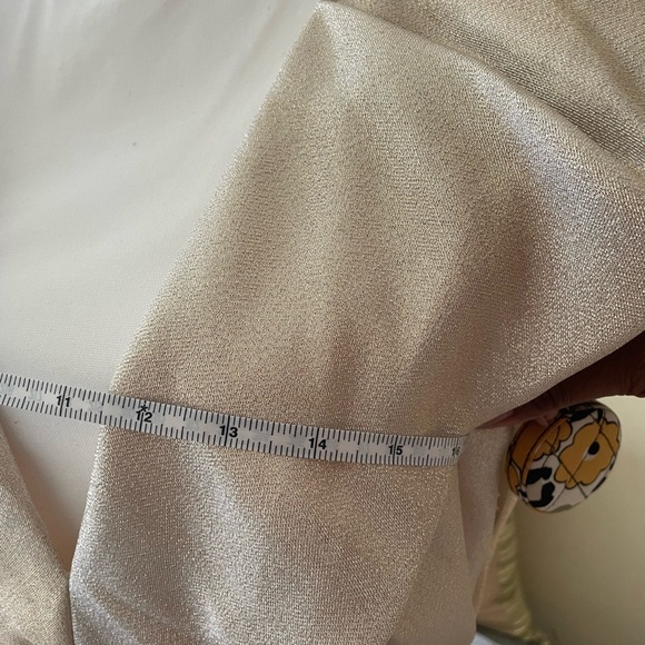 Luxxel Champagne Shimmer Bubble Dress NWT - Picture 15 of 15